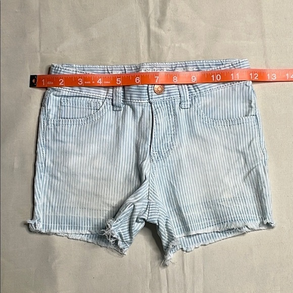 CAT & JACK Light Blue Striped Denim Shorts - Picture 4 of 11